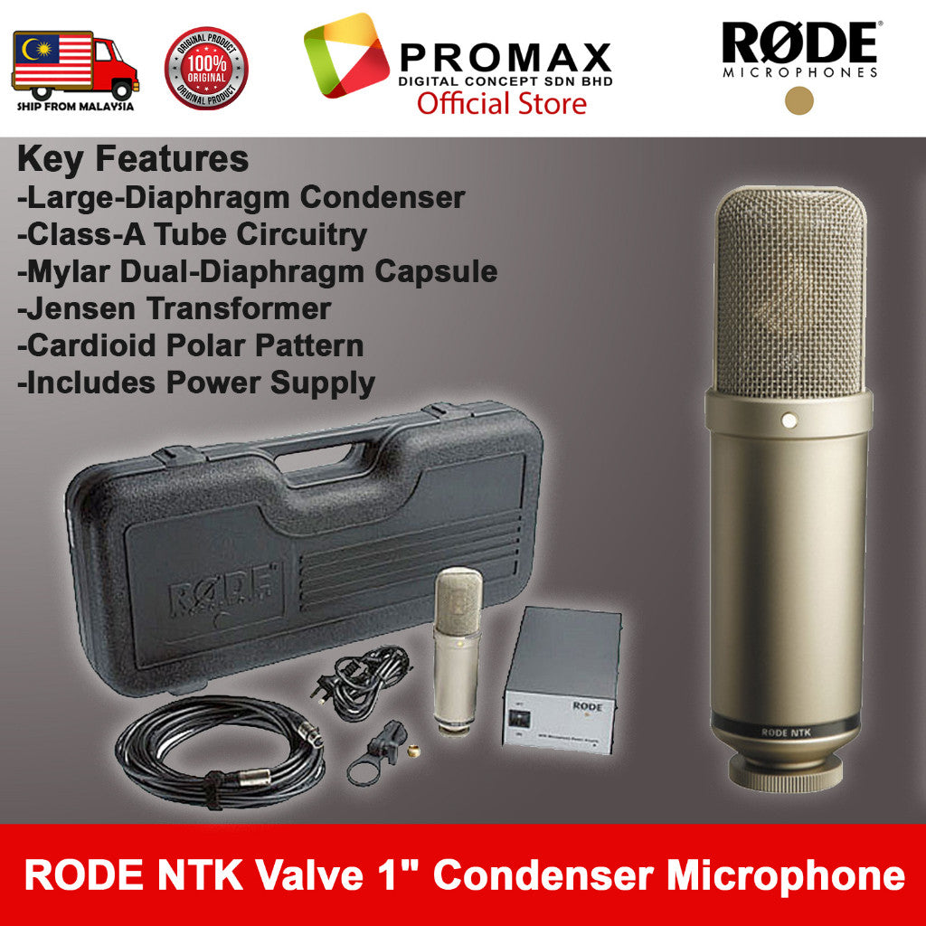 RODE NTK Valve Microphone Voiceover Ready Stock!!!
