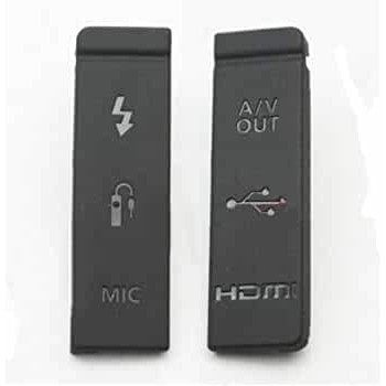 Canon EOS 5D2,5D3,5D4,6D,6D2,7D,7D2 USB / AV OUT/ HDMI/ MIC Replacement Rubber Door Bottom Cover