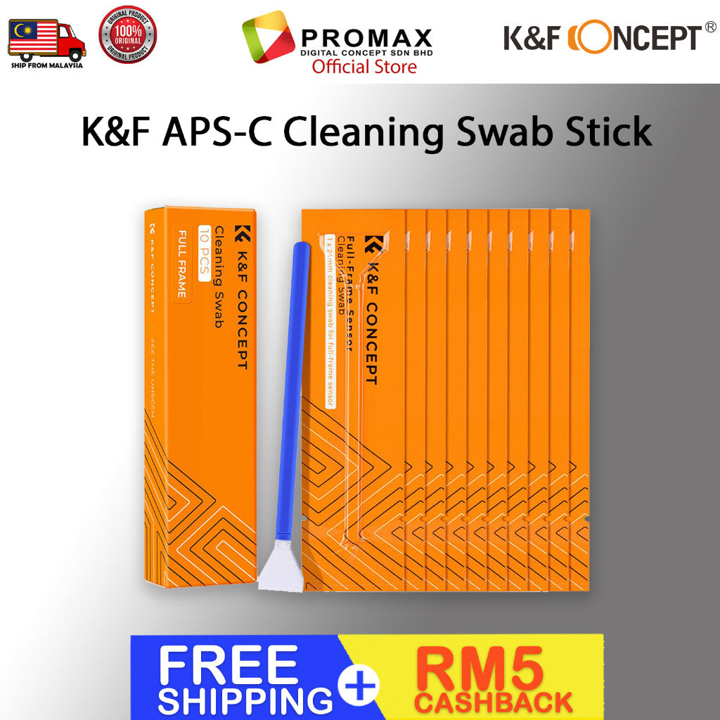 Cheapest! K&F Concept APS-C / Full Frame sensor cleaning swab / sensor cleaning swabs kit for camera sensor