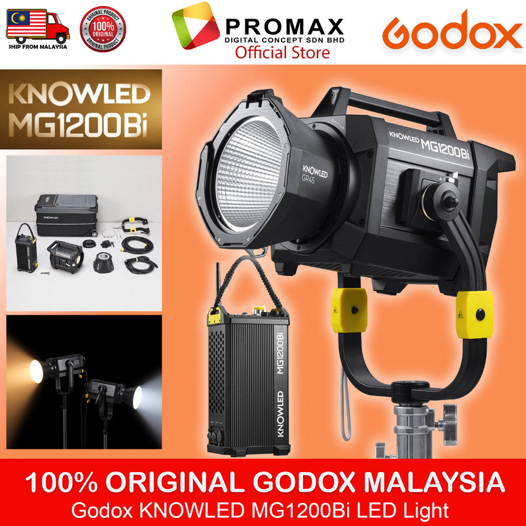 Godox KNOWLED MG1200Bi Bi-Color LED Monolight 1200w MG1200 (Godox Malaysia Warranty)