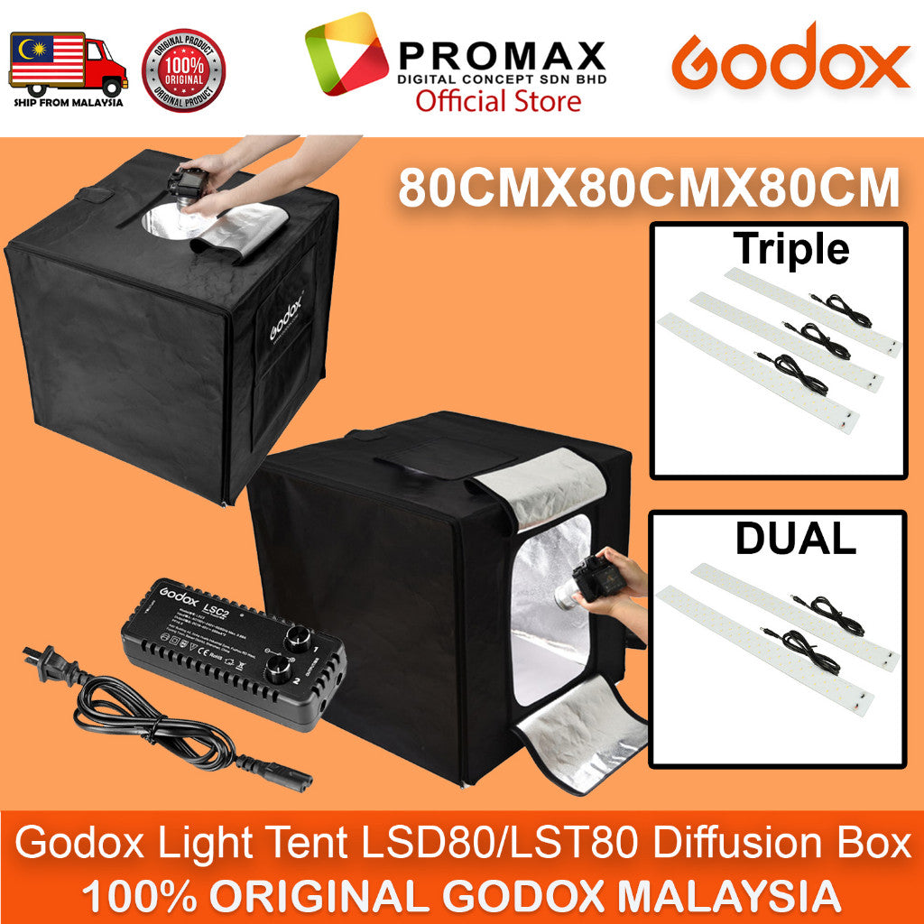 Godox LST80 / LSD80 Light Tent 80cm LED Light Boards for Photography Studio Shooting Tent softbox