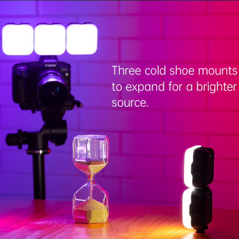 Godox LITEMONS LED 6R RGB Video Light Dimmable Color 3200K-6500K 13 FX Effects Built-in 1800mAh Li-ion Battery LED6R