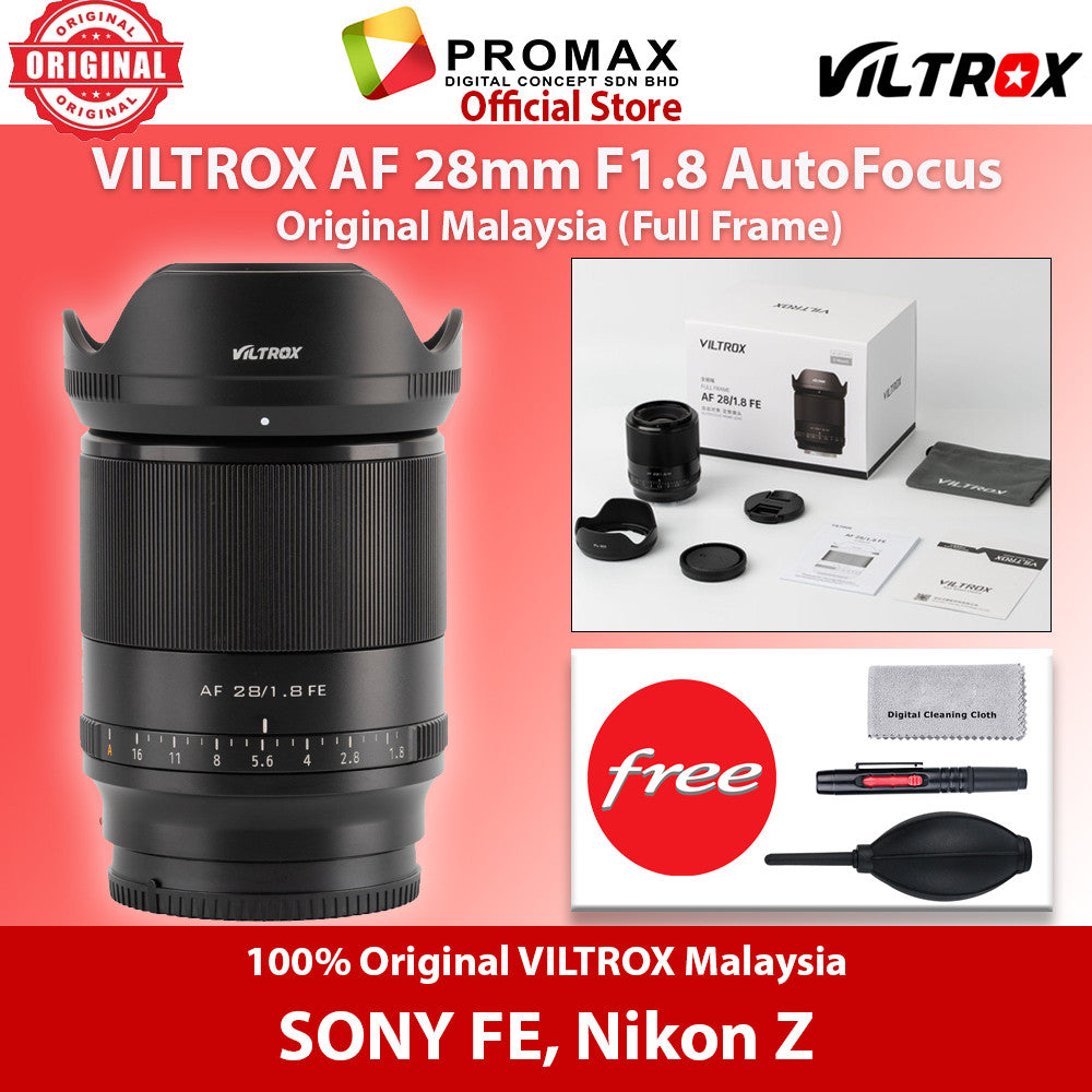 Ready Stock!  Viltrox AF 28mm f1.8 AF Auto Focus Lens (1 year warranty)