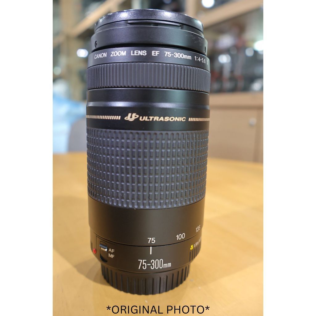 USED CANON EF 75-300mm F/4 - 5.6 II Ultrasonic USM Zoom Lens