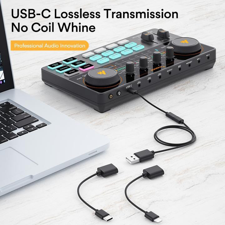 RM20 CASHBACK! MAONO AU-AM200 LITE / S1 Portable podcast Console Live Broadcast SoundCard Mixer Streaming Maonocaster