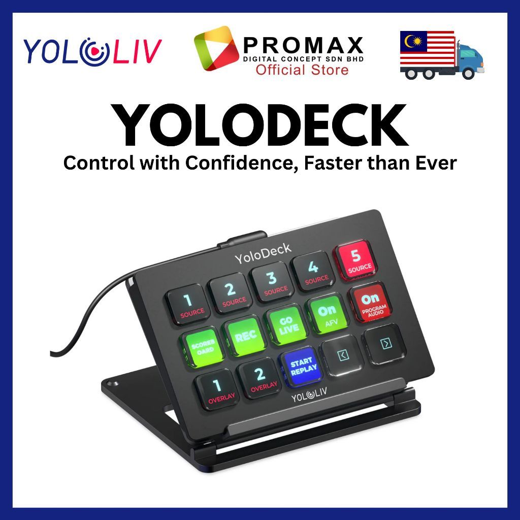 Yololiv Yolodeck Streaming Controller for Yolobox with Customization, Precision and Flexibility