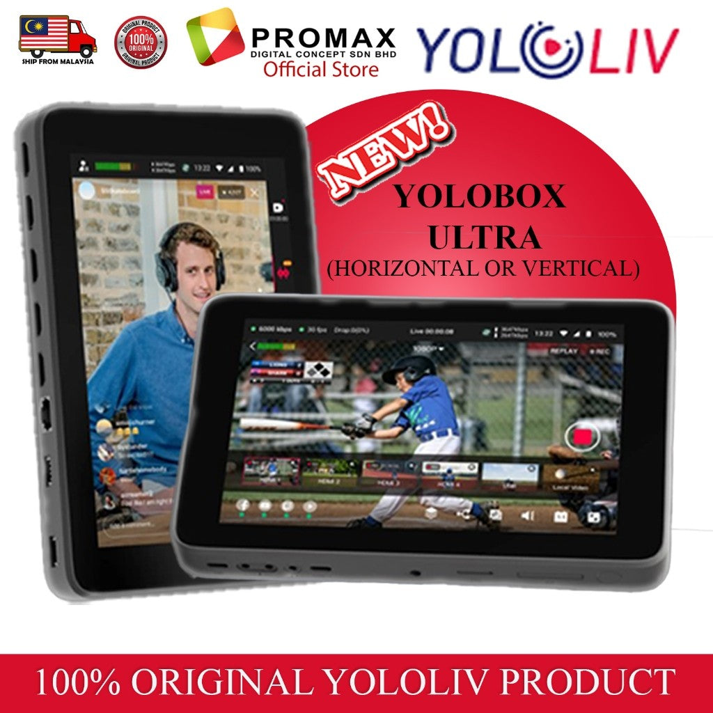 Yolobox Ultra/Yololiv Instream/Yolobox Pro/Yolobox Mini Live Streaming Switcher Encoder Monitor