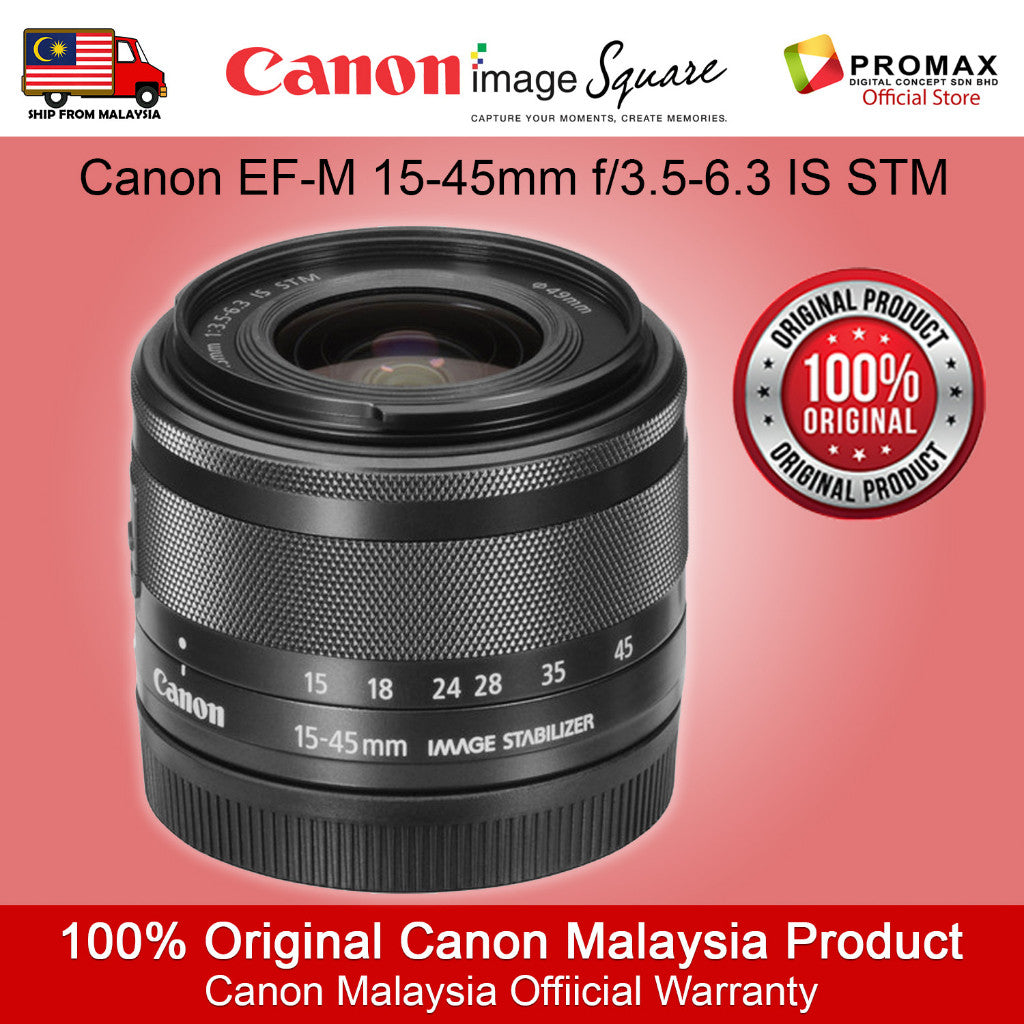 Canon EF-M 15-45mm f/3.5-6.3 IS STM (White box)