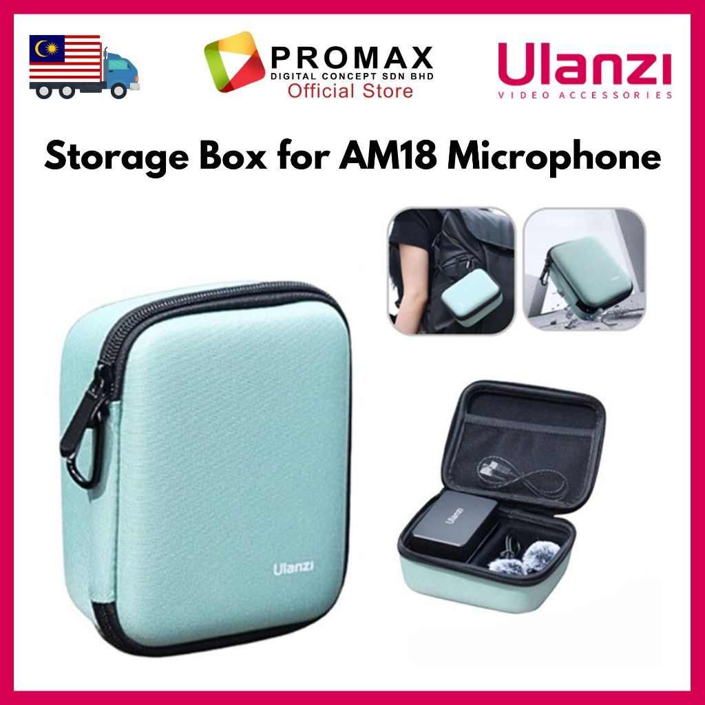 Ulanzi B016 Storage Box Hard Case For AM18 Microphone For Action Camera A18