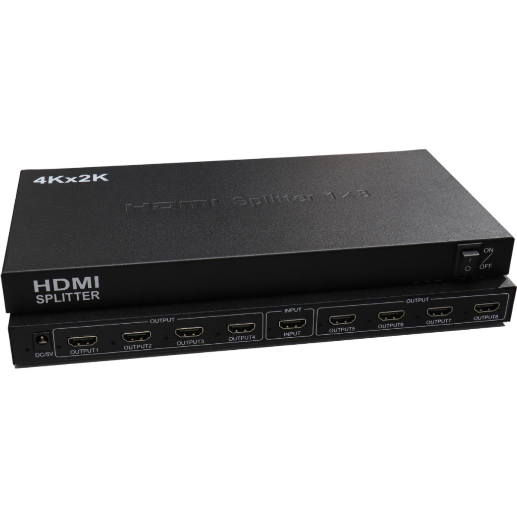 HDMI Splitter 1x4/1x8(1In4Out/1In8Out) HDMI 2.0 UHD/Full HD/4Kx2K/HDTV/3D 4 And 8 ports with Power Adaptor