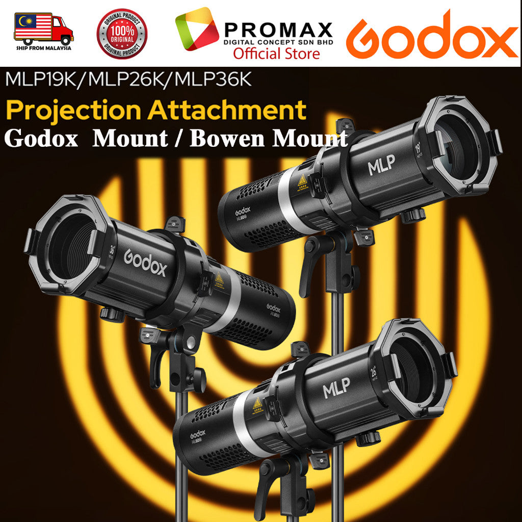 GODOX MINI LIGHT PROJECTOR MLP19K/ MLP26K/ MLP36K/ (GODOX MOUNT)