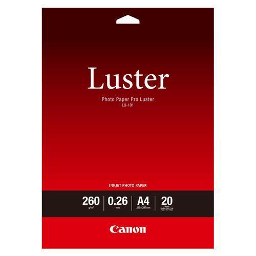 Canon A4 Photo Paper Pro Luster 20 shts LU-101