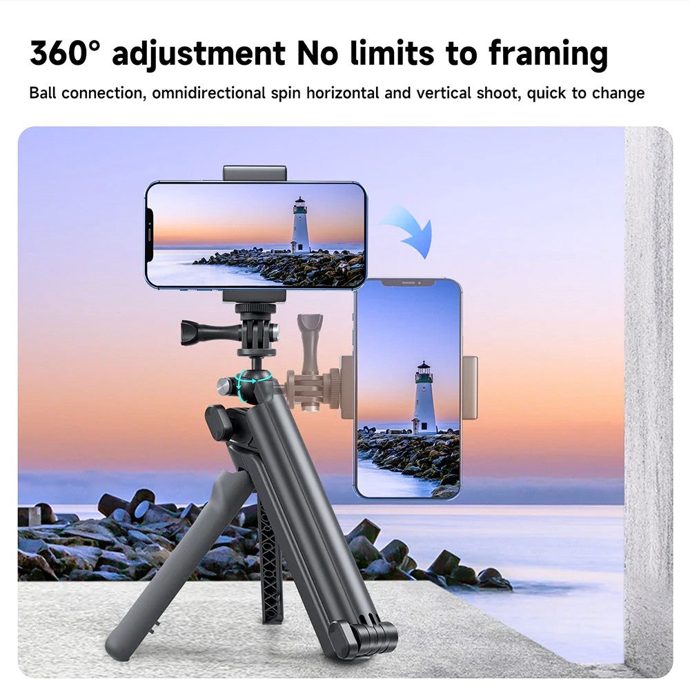 TELESIN TE-TPR-009 3-Way Arm Hand Grip Multifunctional Foldable Tripod Selfie Stick