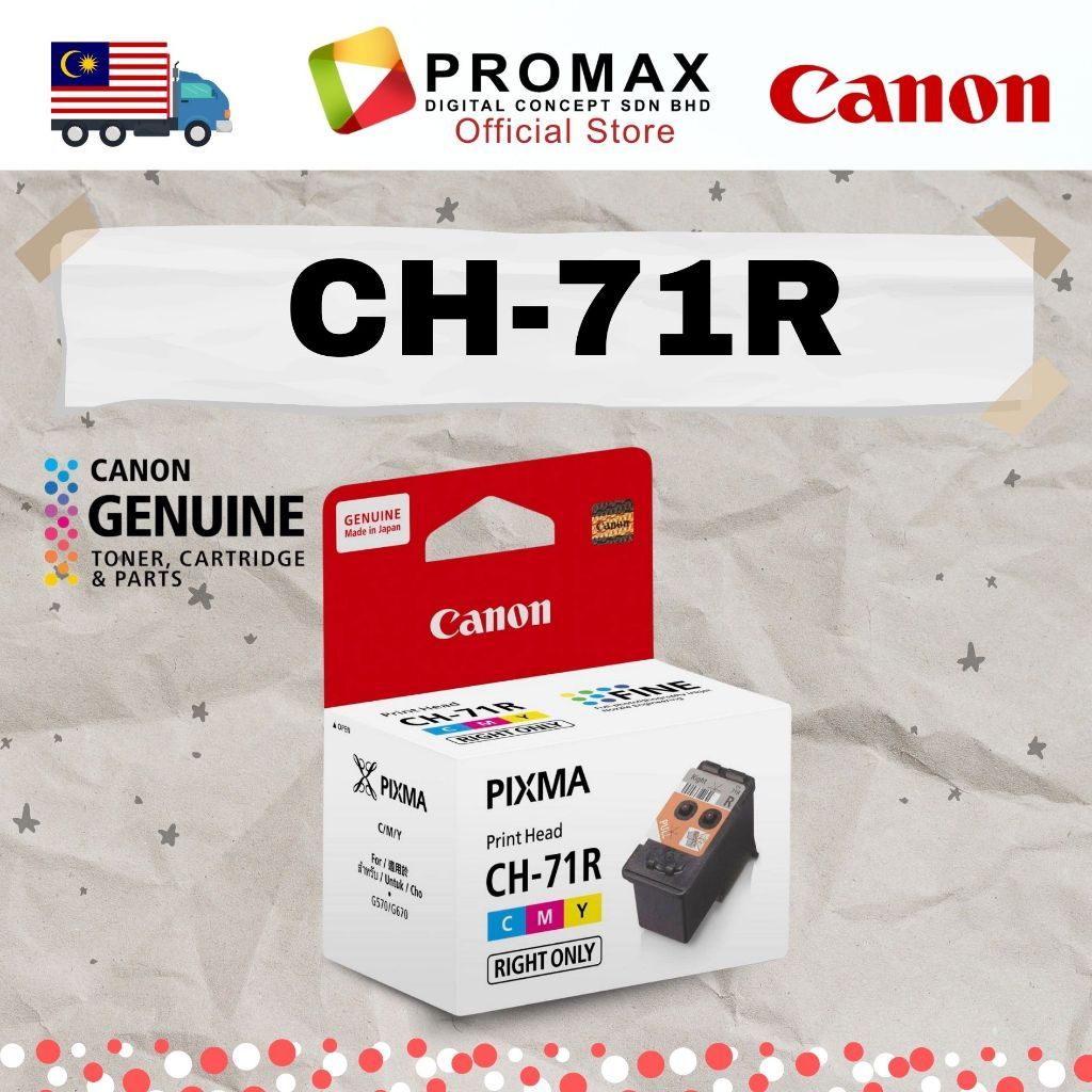 ORIGINAL CANON CH-71R & CH-71L PRINT HEAD For G570 / G670 Ink CH71R CH71L CH-71 R L CH 71 L R