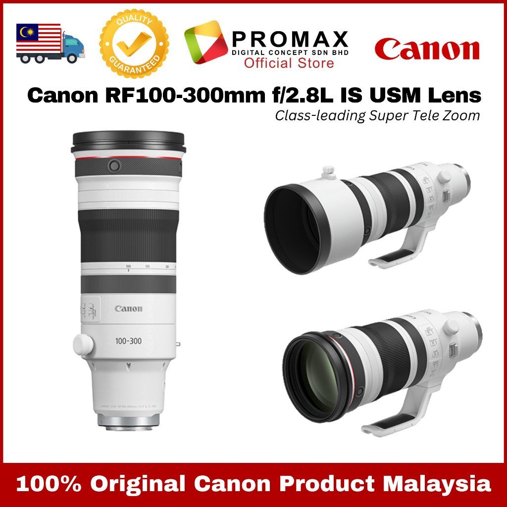 Canon RF100-300mm f/2.8L Class-leading Super Tele Zoom IS USM Lens RF100-300MM