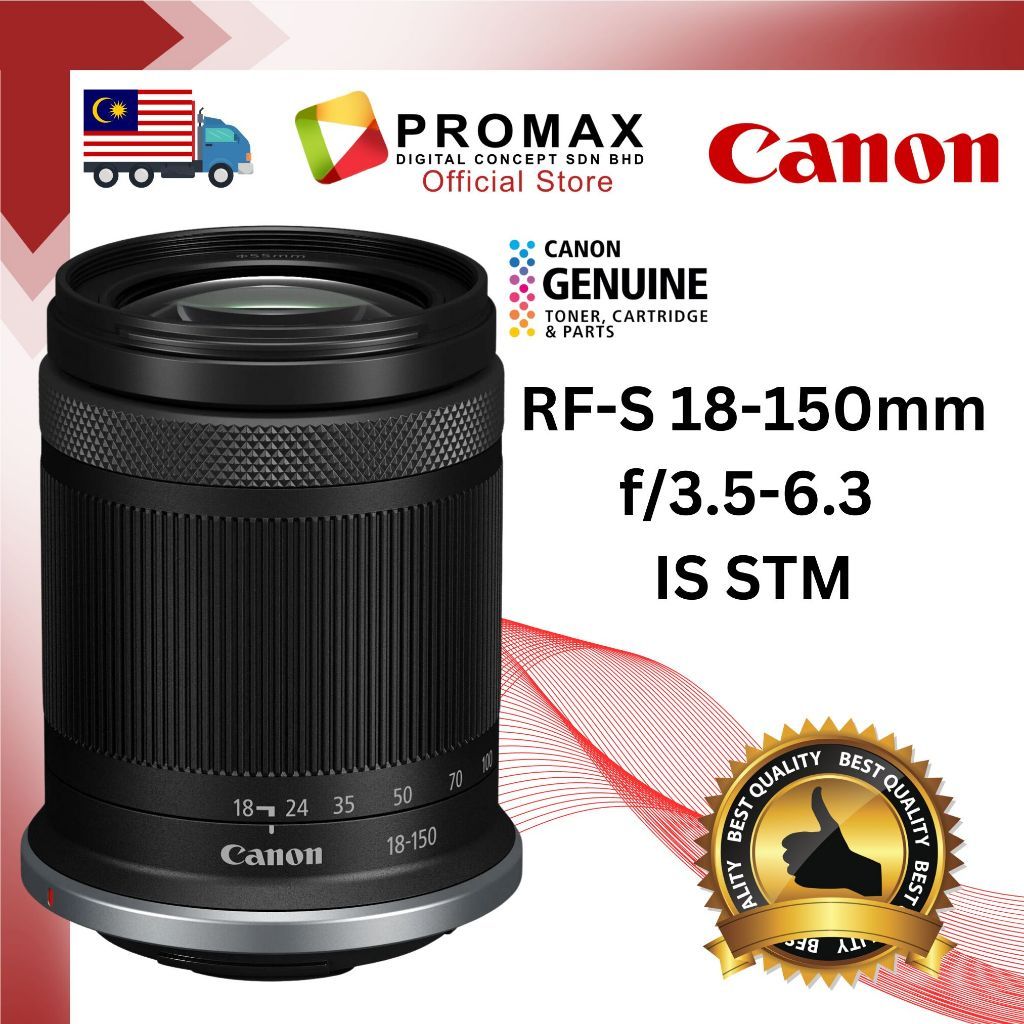 Canon RF-S 18-150mm f/3.5-6.3 IS STM Lens RF-s18-150mm RF18-150mm ( No Box ,CANON MALAYSIA )