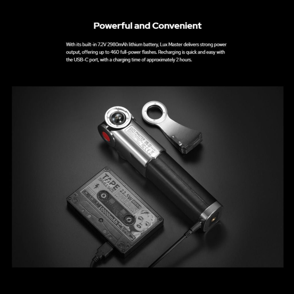 Godox LuxMaster Retro Tiltable LUX Master Camera Flash Head with Wireless Sync and Efficient Touch Screen Lux Master