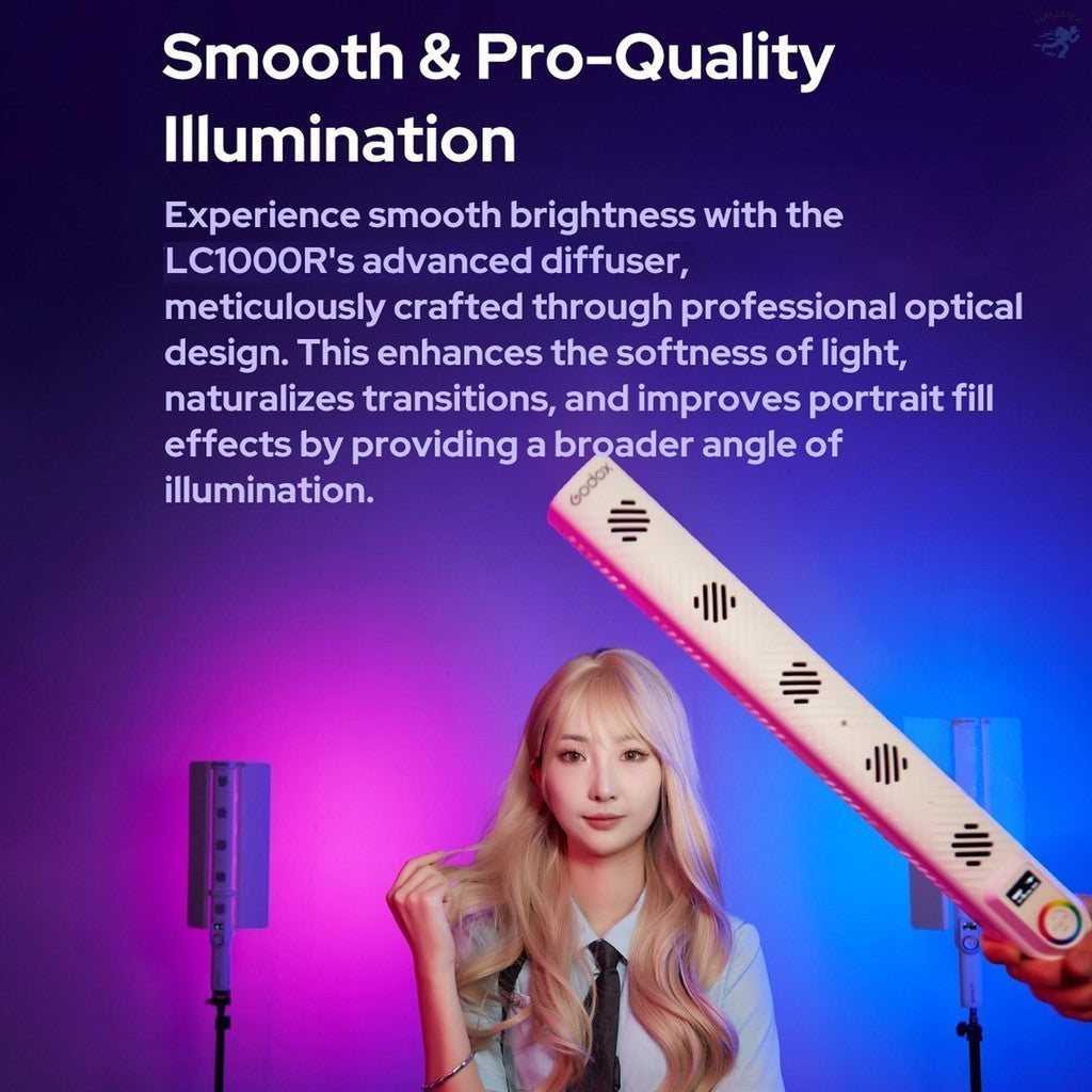 Godox LC1000R LC1000Bi Handheld RGB Light Stick LED Video Light Wand 2500K-8500K