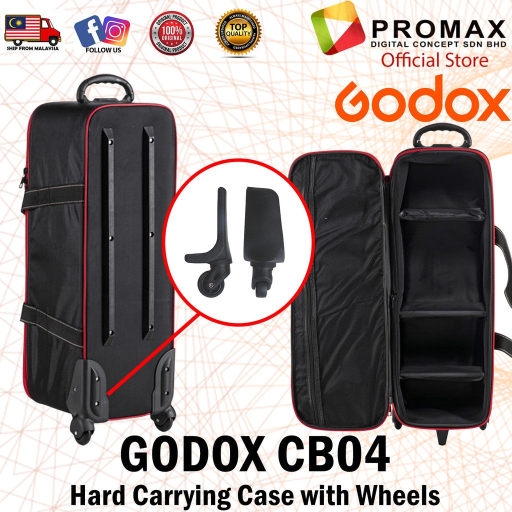 Godox CB-04 Hard Carrying Case with Wheels bag CB04