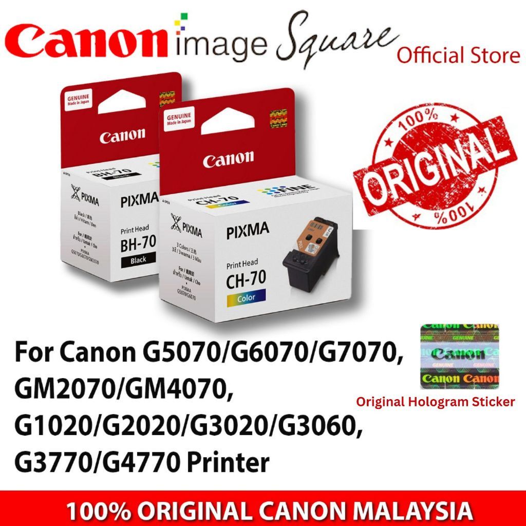 CANON BH-70 / CH-70 Print Head For G5070/G6070/G7070/GM2070/GM4070/G1020/G2020/G3020/G3060/G3770/G4770