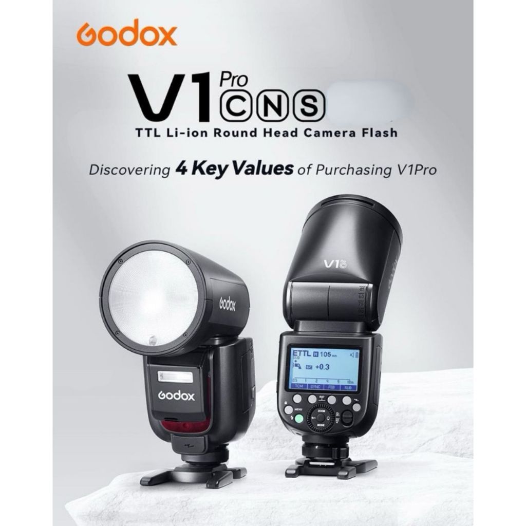 (Many Free Gift)!!Godox V1Pro V1 Pro V1C V1N V1S Flash Speedlight Round TTL Li-ion Round Head Camera Flash V1 Pro V1-Pro