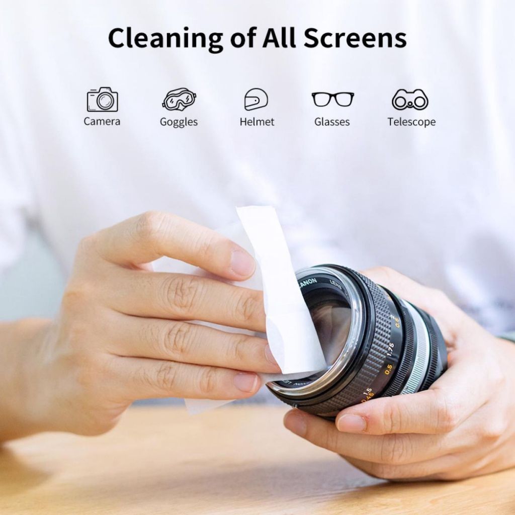 K&F Concept Anti Fog Cleaning Wipes suitable for Camera Lens / Eyeglasses / Mobile Screens