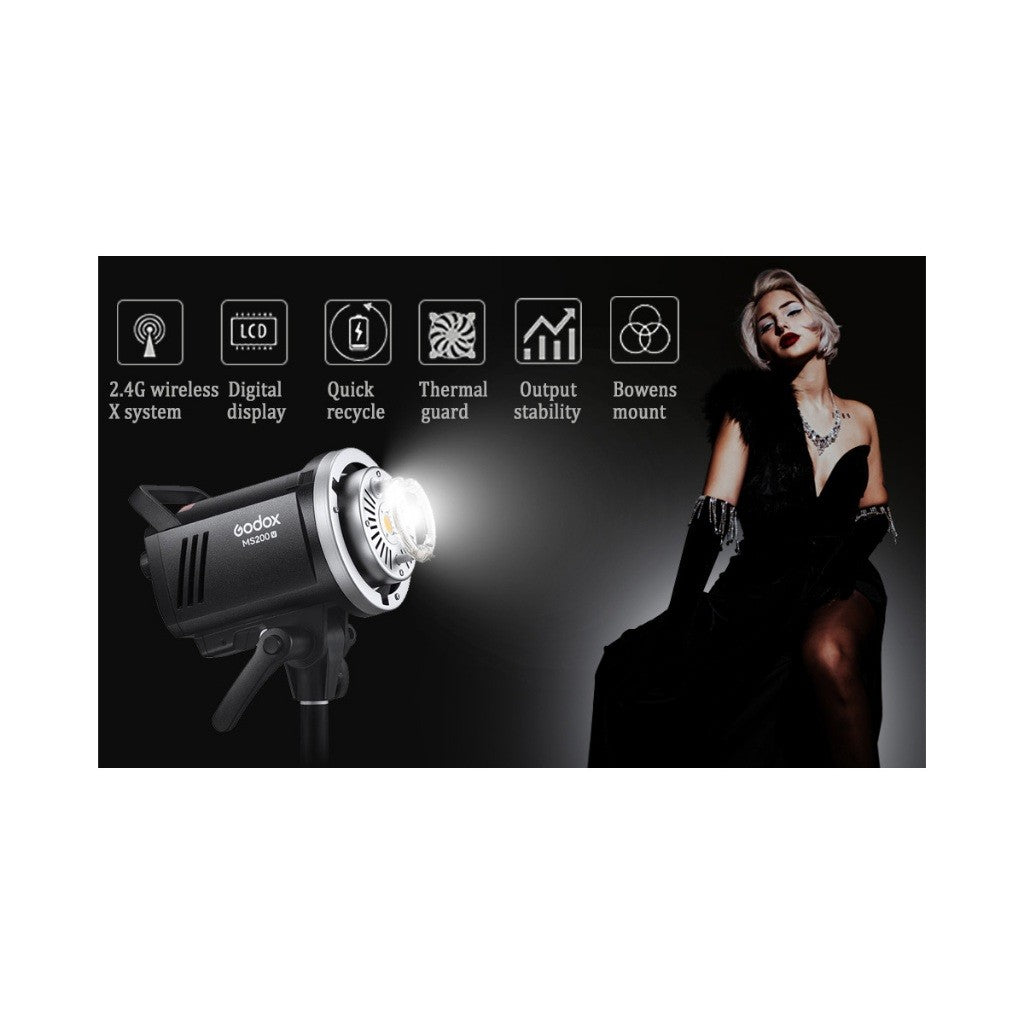 Godox MS200 MS200V MS300 MS300V MS-200 MS-200V MS-300 MS 200 MS 300 MS 300-V Monolight Studio Flash Studio Light