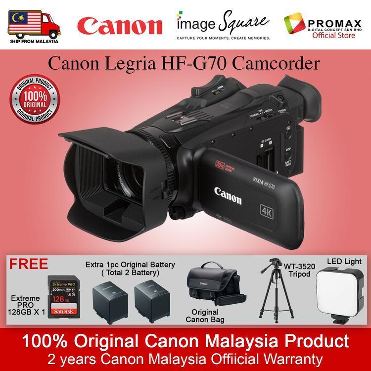 CANON LEGRIA HF-G70 CAMCORDER FREE CANON BP-820 BATTERY