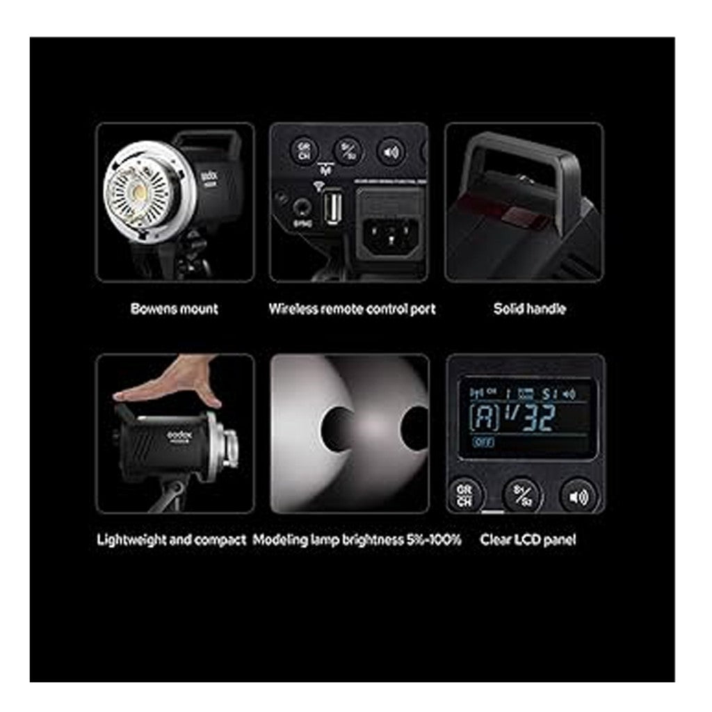 Godox MS200 MS200V MS300 MS300V MS-200 MS-200V MS-300 MS 200 MS 300 MS 300-V Monolight Studio Flash Studio Light