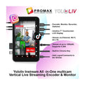 Yololiv Instream  Live Streaming Switcher Encoder Monitor System