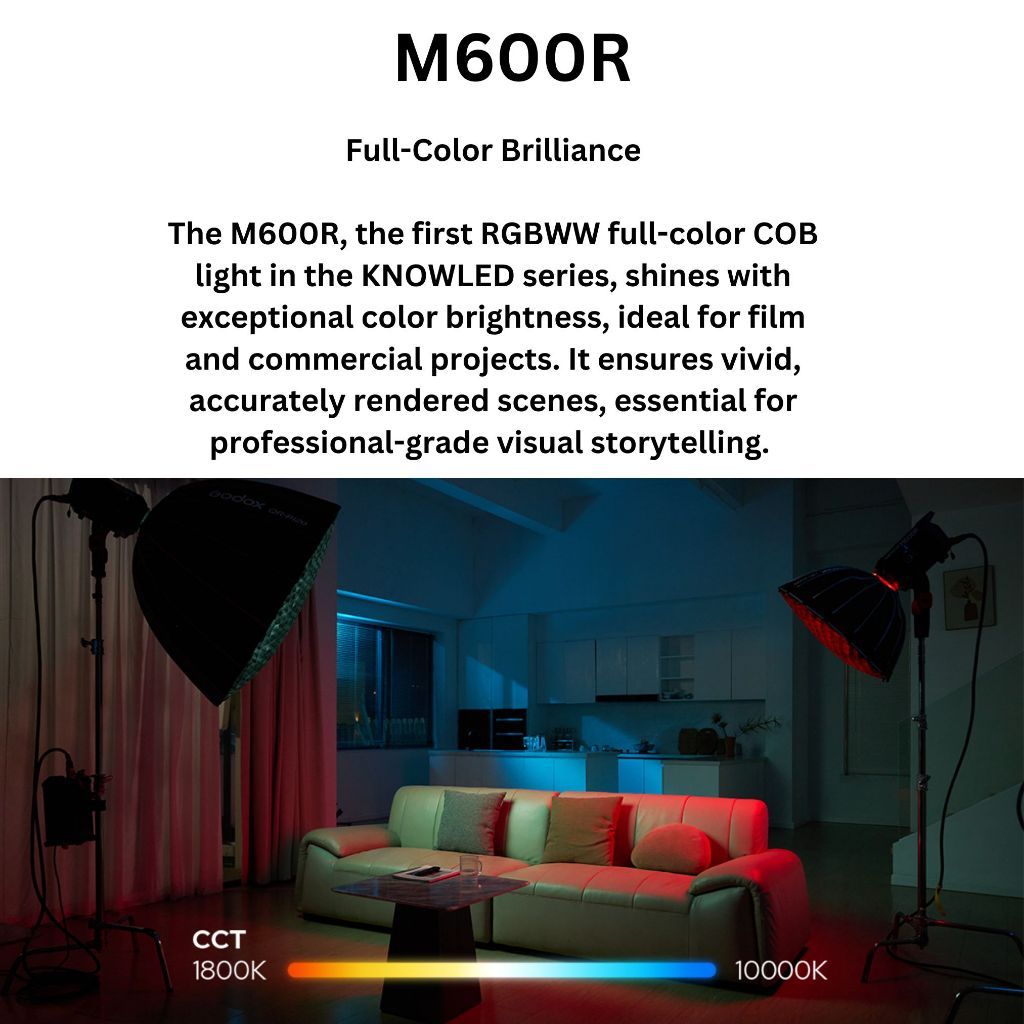 Godox Knowled M600D Daylight / M600BI-COLOR / M600R Full-Color LED Light