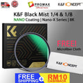 K&F Concept Nano-X Black Mist Diffusion 1/4 1/8 Special Effect Soft Filter Double Side Multi-Coated Waterproof