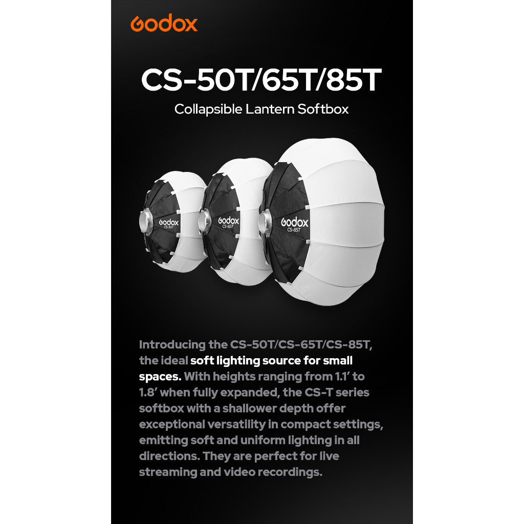 Godox CS-85T / CS-65T / CS-50T Lantern Softbox with Bowens Mount+ Skirt
