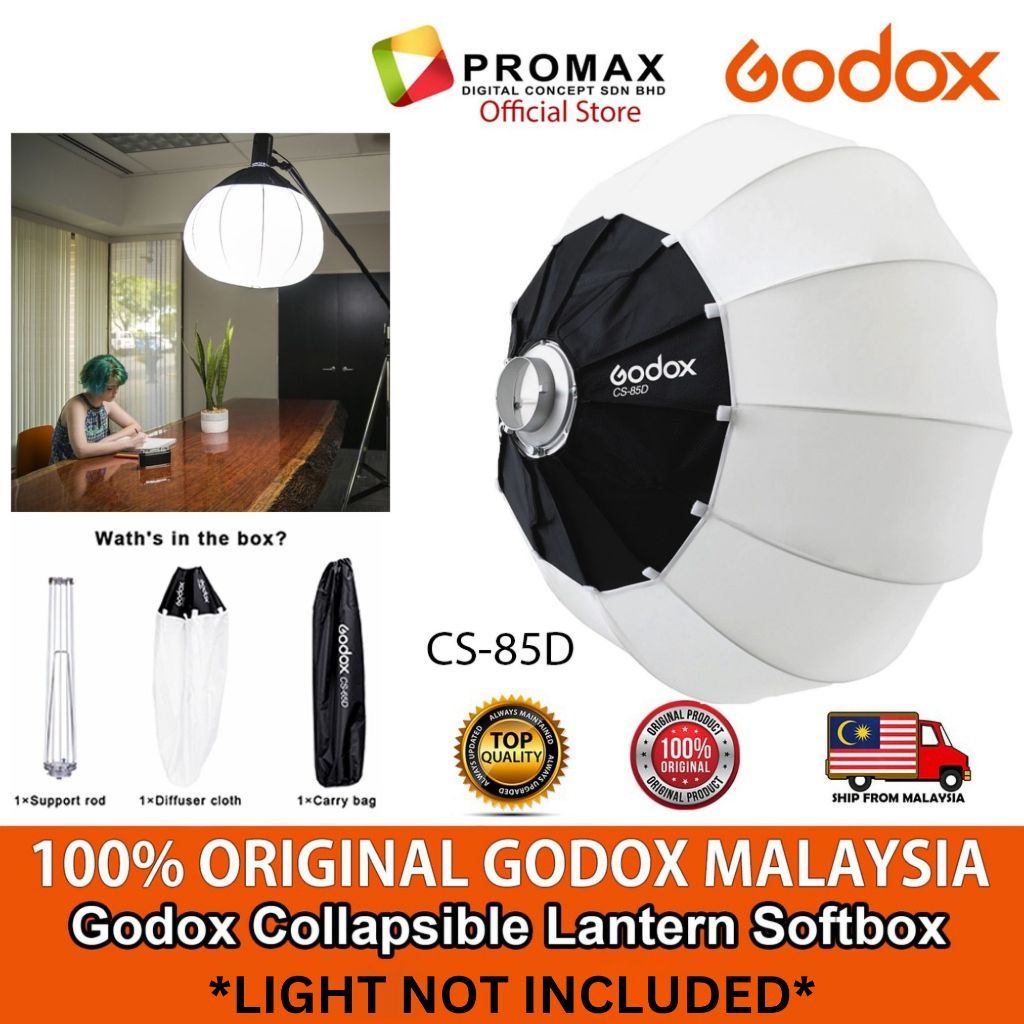 Godox Collapsible Lantern Softbox CS-65D 65CM CS65D CS65 / CS-85D 85CM CS85D CS85 GODOX Malaysia