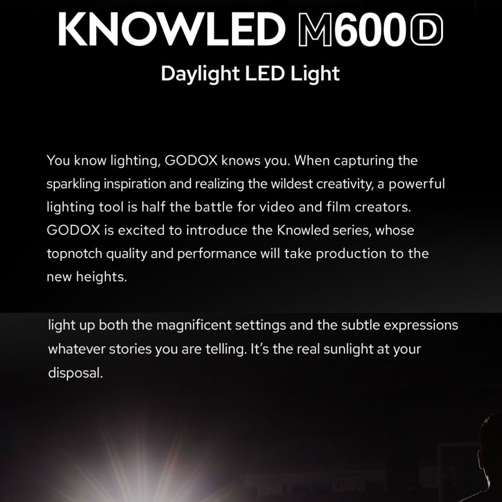 Godox Knowled M600D Daylight / M600BI-COLOR / M600R Full-Color LED Light