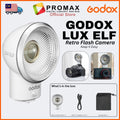 Godox LUX ELF Retro Camera Flash with 7.4V 350mAh Lithium Battery and Convenient Charging