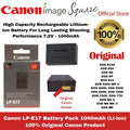 Canon Battery LP-E17 E17 for R100 R50 R8 RP R10 200D MK II 200D 250D 800D 760D 750D 77D M5 II M6 MK II M6