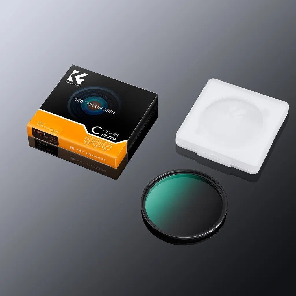 CHEAPEST K&F Concept Nano-C Series 1/4 1/8 Black Mist Black Diffusion Filter Green Coatings (K&F Malaysia)