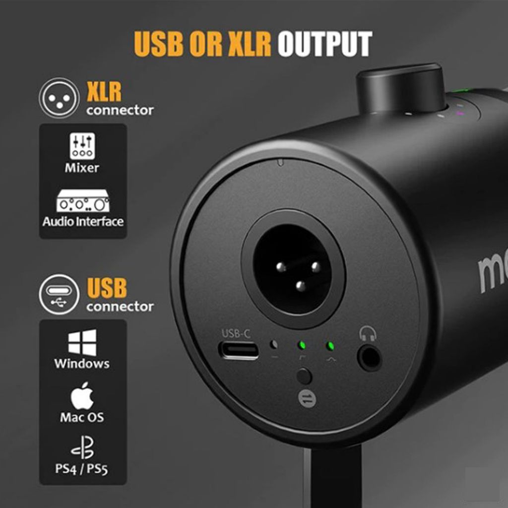 MAONO PD400X USB/XLR Dynamic Microphone with Boom Arm PD 400X PD-400X PD-400-X