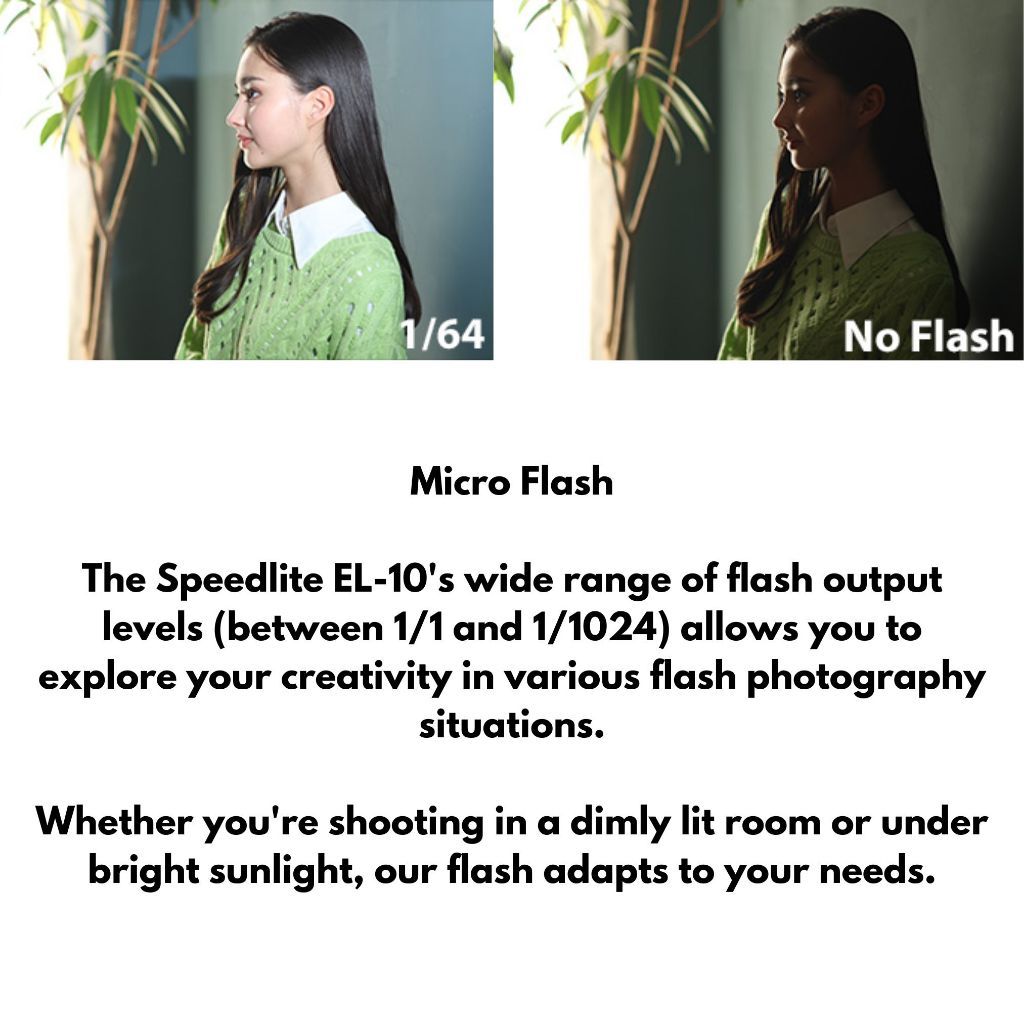 Canon Speedlite EL-10 Lightweight and Powerful Flash Photography Essential EL10