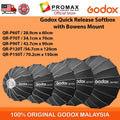 Godox QR-P70T 70CM QR-P90T 90CM QR-P120T 120CM QR-P150T 150CM Parabolic Softbox Bowens Mount Grid