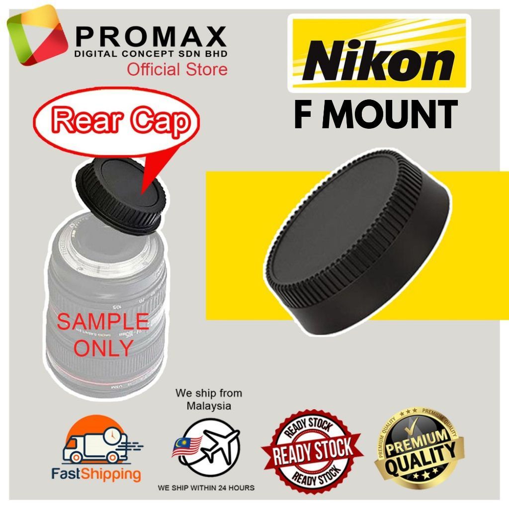 [Ready Stock] Camera SLR Mirorless Body Cap & Rear Lens Cap Cover Set for Canon Nikon Sony Fujifilm Olympus Micro 4/3 FT