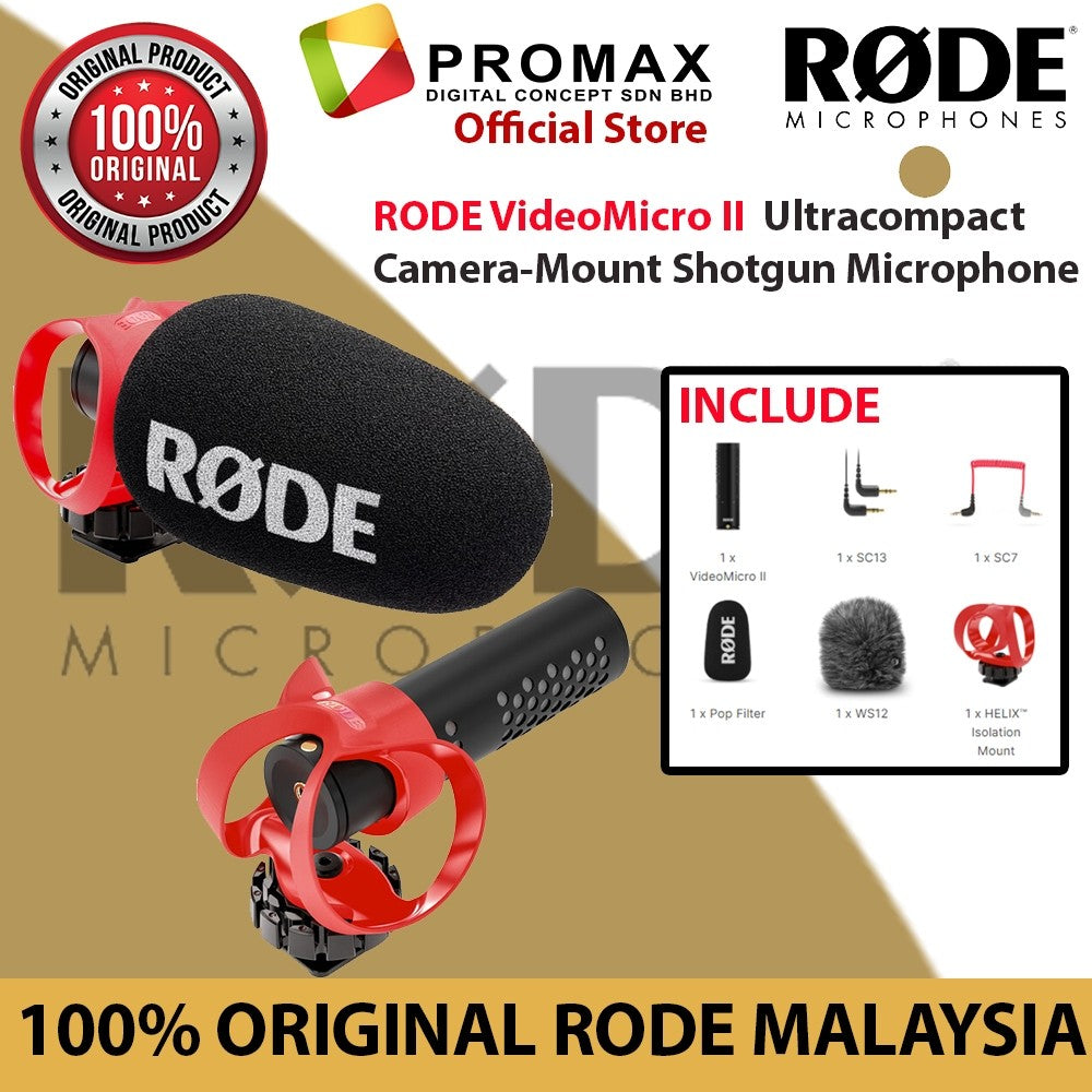 Rode VideoMicro II Ultra-compact On-camera Microphone