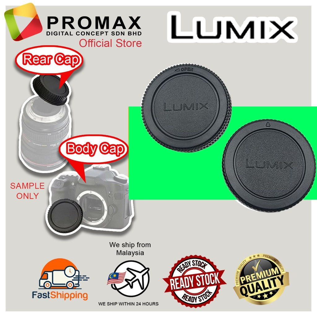 [Ready Stock] Camera SLR Mirorless Body Cap & Rear Lens Cap Cover Set for Canon Nikon Sony Fujifilm Olympus Micro 4/3 FT