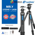LEOFOTO MR Y TRIPOD LY-254C + LH-30 Y Shaped Center Column 4-section Carbon Fiber with Ballhead Kit