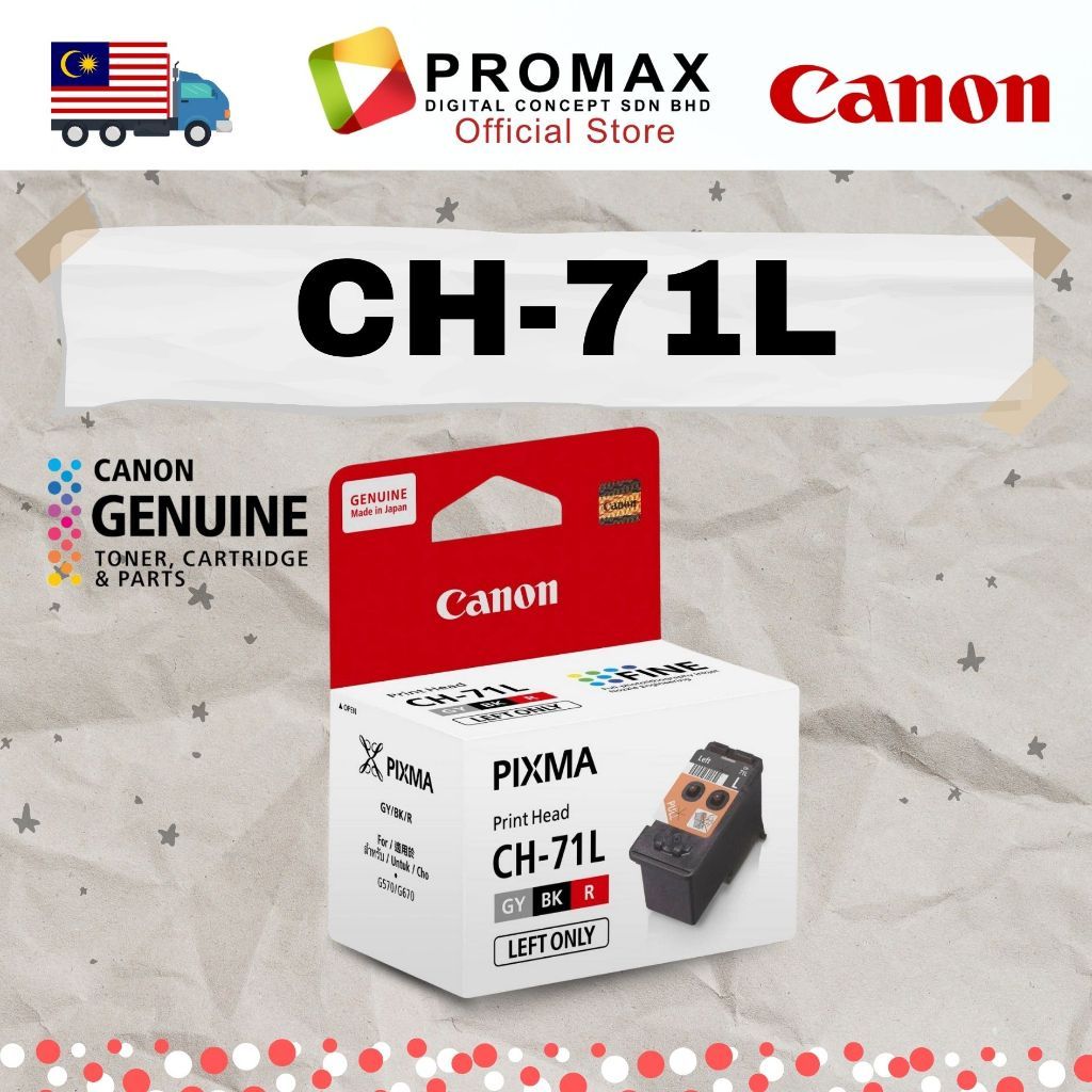 ORIGINAL CANON CH-71R & CH-71L PRINT HEAD For G570 / G670 Ink CH71R CH71L CH-71 R L CH 71 L R