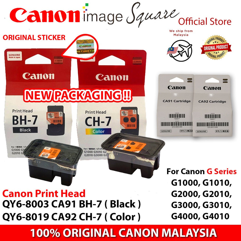 Canon BH-7 CH-7 CA91 CA92 BLACK COLOR Print Head QY6-8003 8007 8019 for G1000 G1010 G2000 G2010 G3000 G3010 G4000 G4010