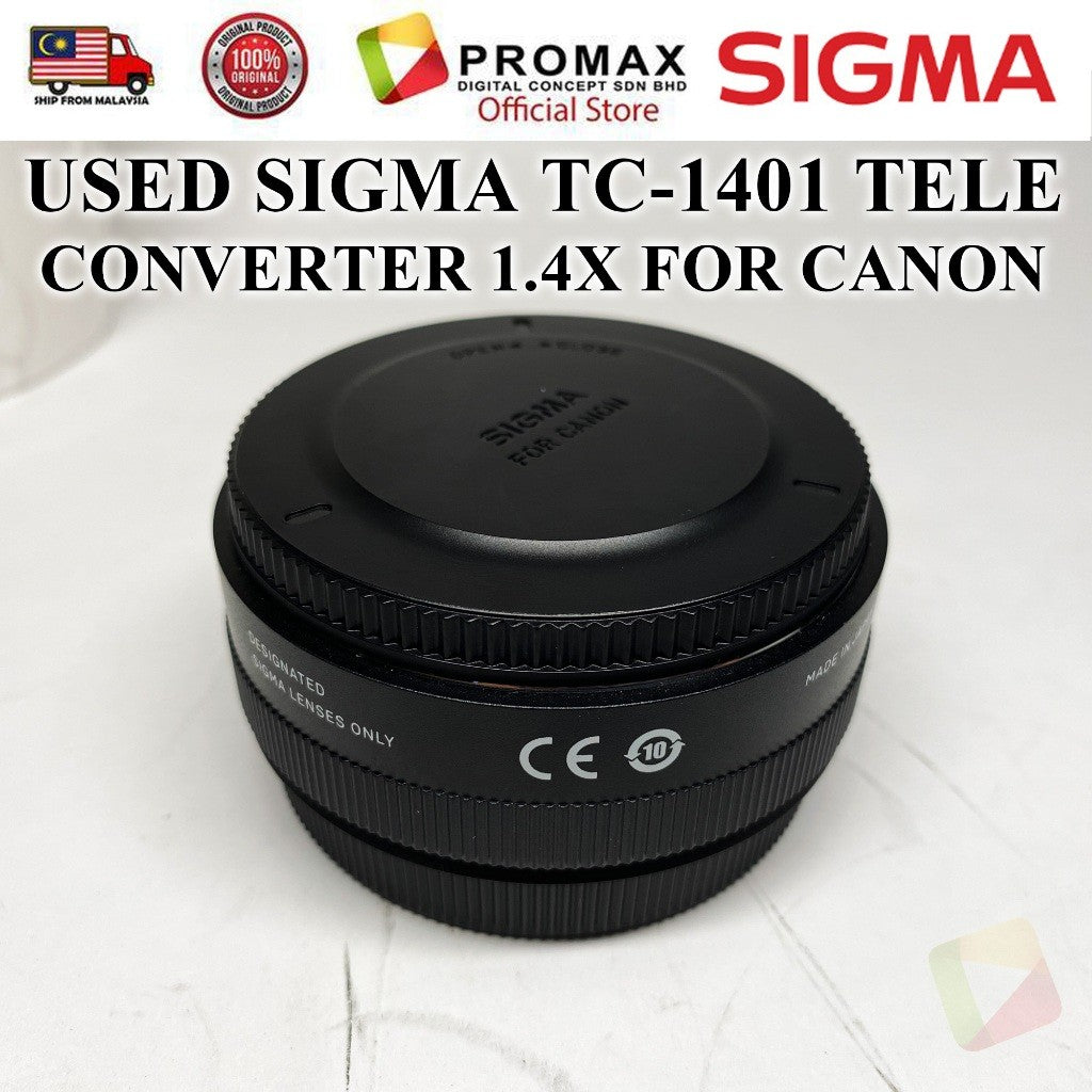 USED SIGMA TC-1401 LENS TELE CONVERTER 1.4X for Canon