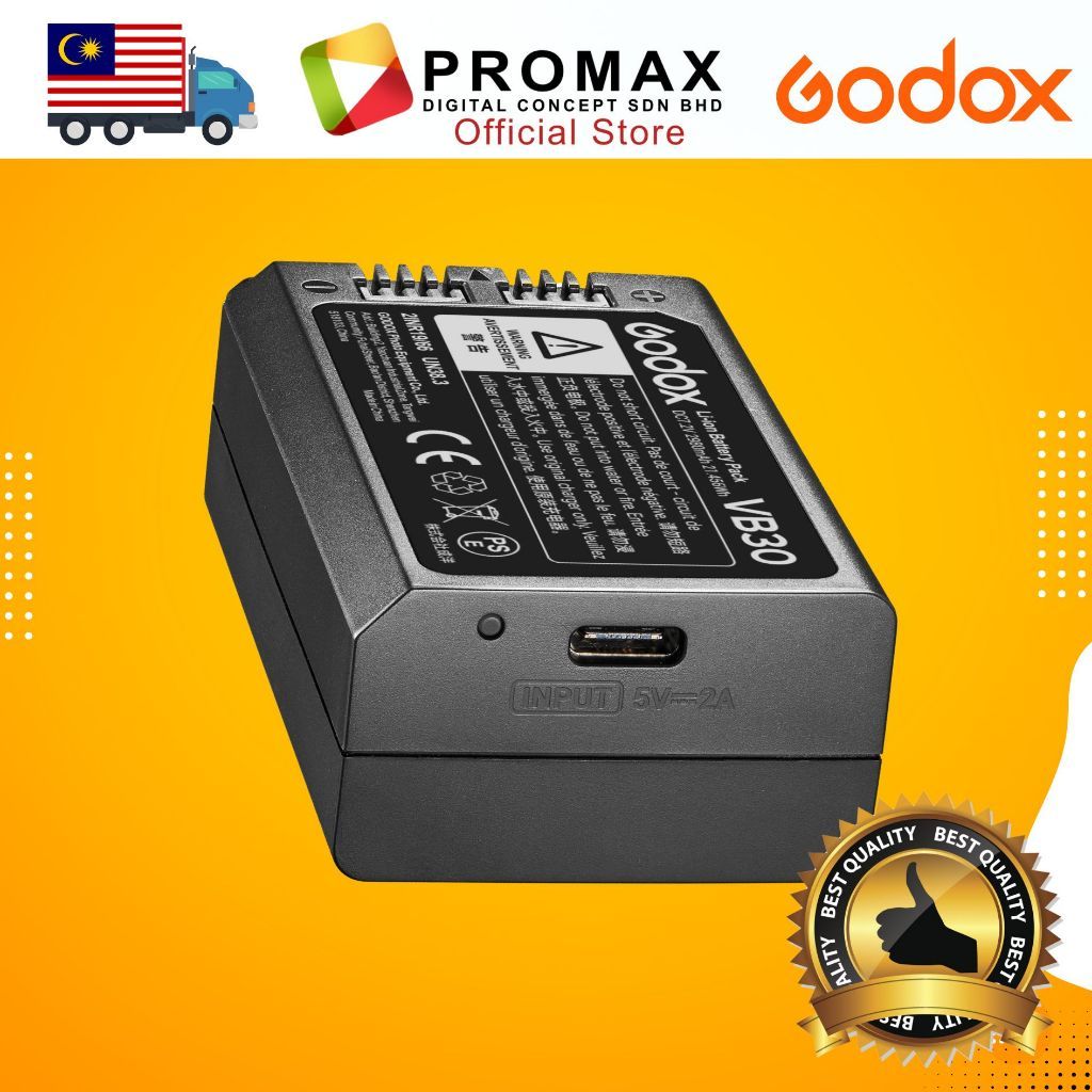 GODOX VB30 BATTERY FOR V1PRO FLASH HEAD VB-30