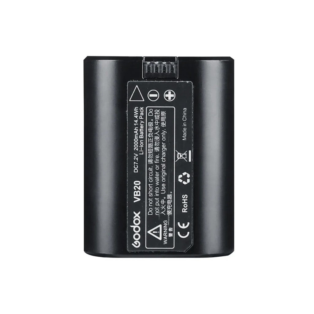 Godox VB20 VB-20 VB 20 Lithium-Ion Battery for V350 Flash (7.2V, 2000mAh)